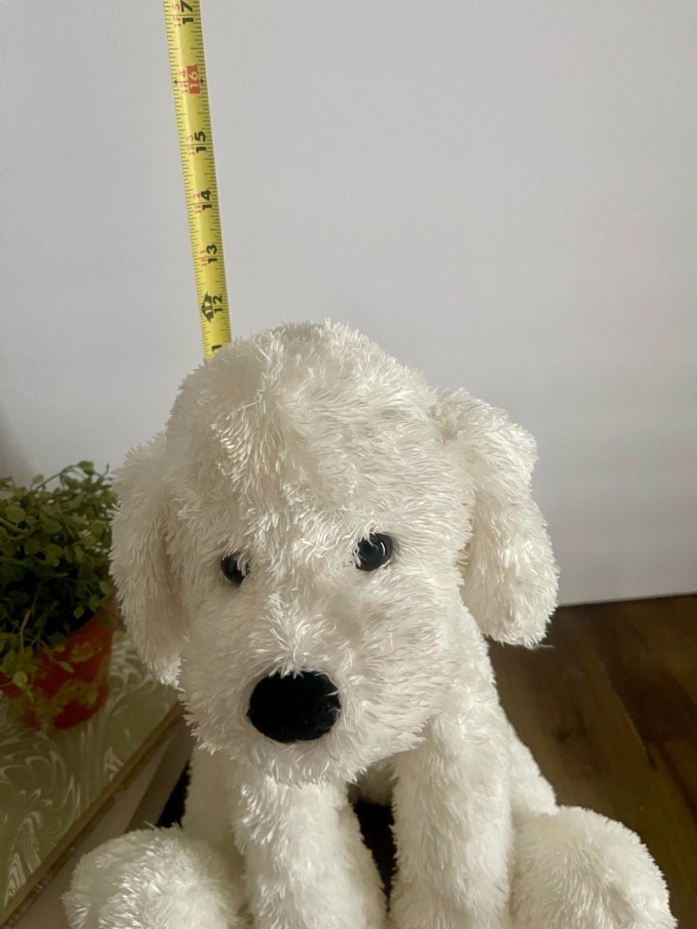 Vintage Gund White Puppy Dog 43334 Plush 17" Boscov's Blizzard Stuffed Animal - Picture 6 of 6